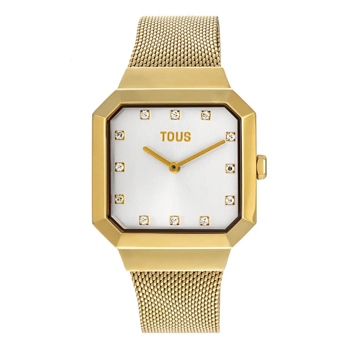 RELOJ MUJER TOUS analógico con brazalete de acero IPG dorado Karat Squared